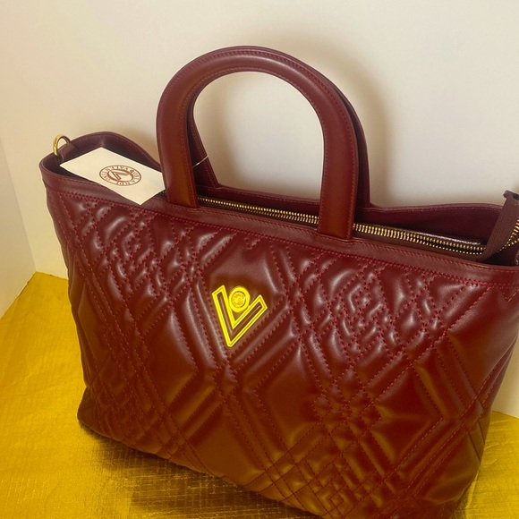 Valentino Orlandi Authentic Calf Leather Big Sized Bag (Burgundy) ( Brand New) - Picture 15 of 16